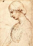 Waist-length Figure of a Young Woman RAFFAELLO Sanzio